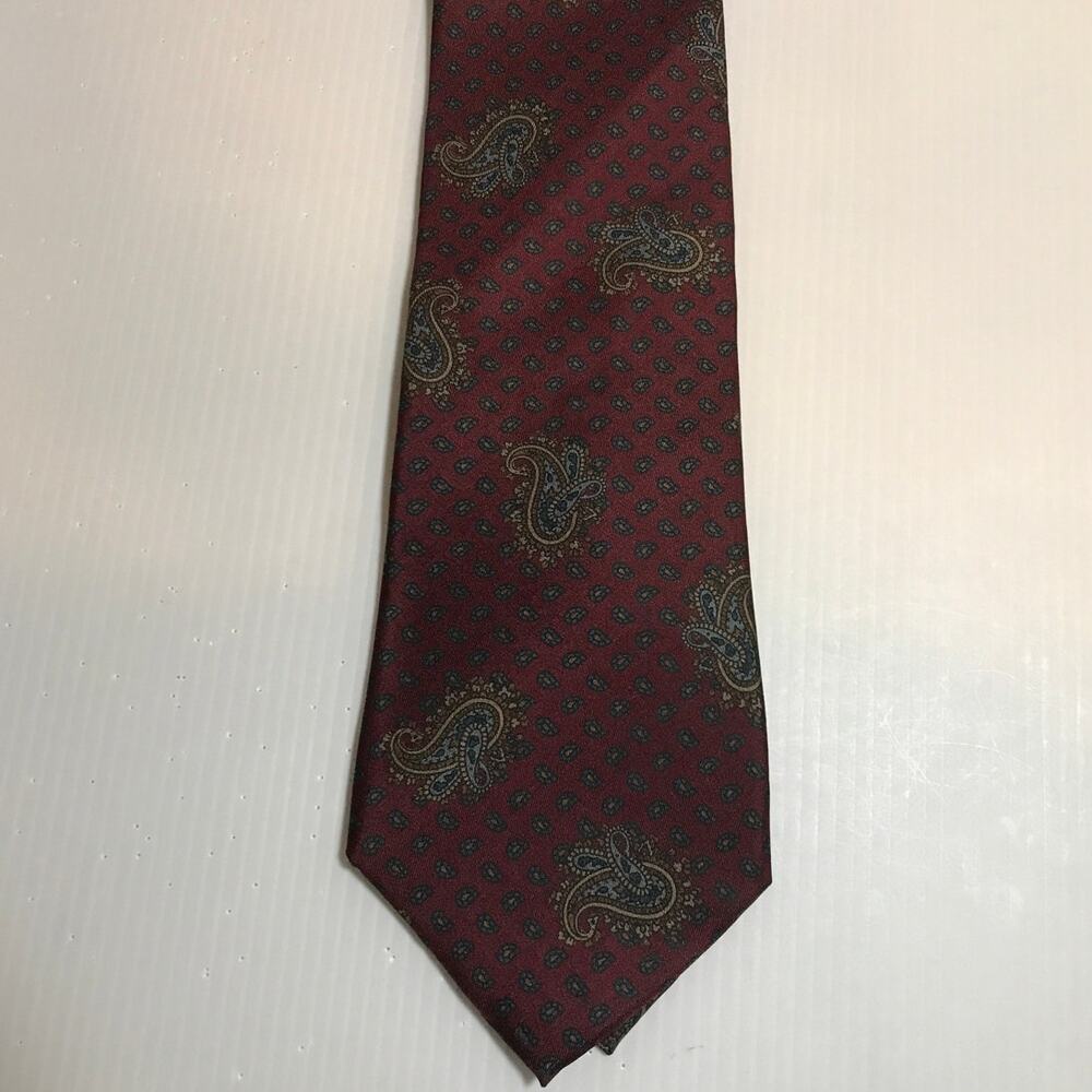 John Henry Multicolor Paisley Silk Classic Wide Men Necktie 57”